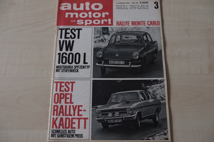 Deckblatt Auto Motor und Sport (03/1967)